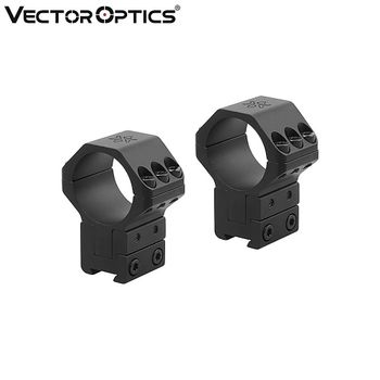 Monturas Vector Optics X-Accu 2Pcs 30mm 9-11mm Dovetail Elevación Ajustable (35-41mm)