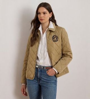 Lauren Ralph Lauren para mujer. 297979539002 Chaqueta acolchada marrón (M), Casual, Poliéster