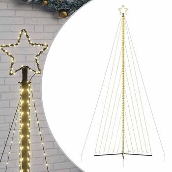 Árbol De Navidad Led 789 Leds Blanco Cálido 476 Cm Vidaxl