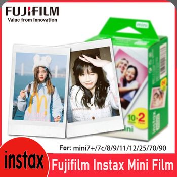 Cámara instantánea 10-60 hojas de papel de película Instax para Fujifilm Instax Mini 12 11 9 40 41 SE Link Liplay EVO Fujifilm Instax Mini película