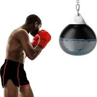costway saco de boxeo con agua saco de entrenamiento antifuga rellenable con tubo de llenado de agua saco de entrenamiento para adultos negro