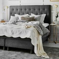 cabecero de cama tapizado antimanchas paris 9070 gris marengo