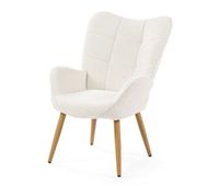 sillon relax acolchado estilo escandinavo color blanco roto con patas de madera robusta altura ergonomica 905cm ideal para salon dormitorio oficina comedor moderno comodo respaldo alto capacidad 120kg