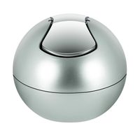 bowl basura de cosmetico polipropileno spirella matt - gris plata