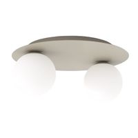 lampara de techo maru moca opal 2 luces