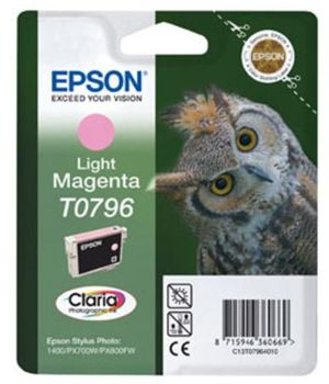 Epson T0796 (T079640) Light Magenta Original Ink Cartridge (Owl)