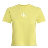 calvin klein jeans camiseta baby fit con logo verde j20j223113-lin
