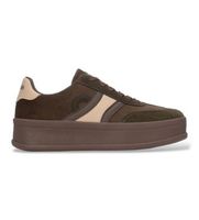 refresh para mujer 17623402-kaki zapatillas 176234 verde 38 3 a 5cm cordones casual
