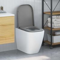 asiento de wc gris 475 x 35 x 36 cm duroplast vidaxl