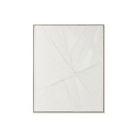 cuadro lienzo ps 120x5x150 abstracto 3d blanco