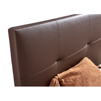 Cabecero De Cama Tapizado 150 Cm | Wengue | Tela De Polipiel Liso | Directo Al Suelo Sin Agujeros | Descansin
