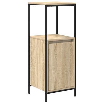 Mueble De Baño Con Estantes Roble Sonoma 36x35x95 Cm Vidaxl