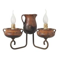 aplique jarra y olla 2 luces