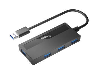 HUB USB EQUIP LIFE A 4 PUERTOS USB 3.2 INCLUYE ADAPTADOR USB-C