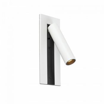 Aplique de pared lector led con usb gabo (4w)