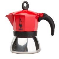 bialetti moka induction cafetera italiana 100ml rojoplata