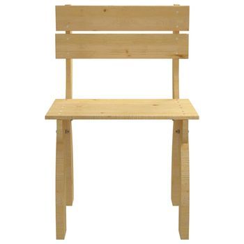 Silla De Jardín | Silla De Exterior | Sillon Jardín De Madera De Pino Impregnada