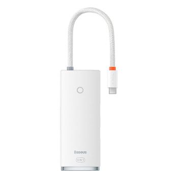 Baseus Adaptador HUB USB-C a USB 3.0/HDMI/SD/TF Blanco