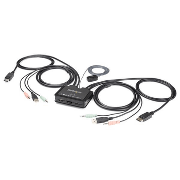 2 PORT USB 4K60HZ DISPLAYPORT KVM SWITCH - OS INDEPENDENT IN