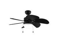 ventilador de techo - cecotec energysilence aero 3600 vision full black 50 w motor cobre 3 velocidades 6 aspas y modo inviernoverano negro