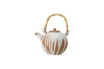 Tetera de gres multicolor
