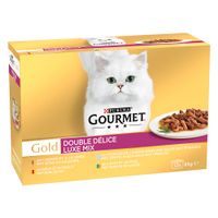 purina gourmet gold 96 x 85 g - jumbopack - duo delice - pack mixto