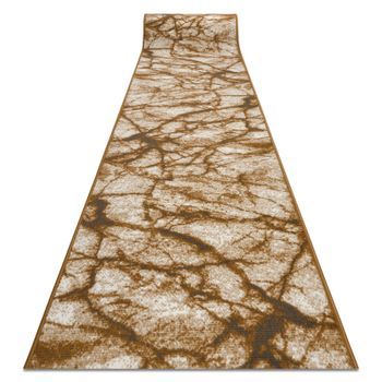 Alfombra De Pasillo Bcf Morad Mármol Griego Beige / Oro Gris  70 Cm 70x460 Cm