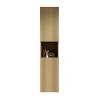 armario de pared - mueble de bano - madera contrachapada - roble dorado 35x35x160cm
