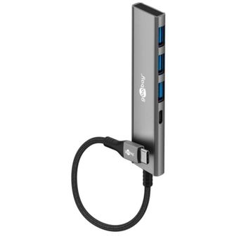 Hub Goobay 4 puertos 5 Gbit/s modelo 76562 USB-C y USB-A Slim