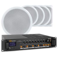 amplificador power dynamics pdv120mp3 120w rms bluetooth radio mp3 4 zonas