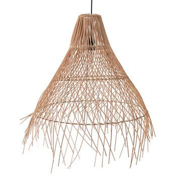 Lámpara De Techo De Ratán - Lámpara Colgante Diseño Boho Bali - Trui Natural