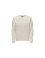 sudadera only  sons onsdan unshed reg crew neck antique white hombre