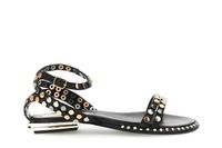 sandalias gilda de piel con tachuelas multicolor black 37