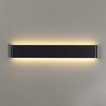 Aplique de pared led egeo negro (14w)