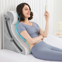 juego de almohadas de espuma viscoelastica 3 en 1 almohada triangular ergonomica para dormir alivio del dolor de cuello espalda y hombros anti reflujo acido