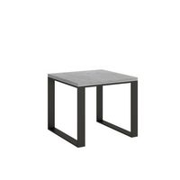 mesa tipo libro 90x90180 cm tecno libra cemento estructura antracita