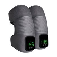 masajeador de rodillas inalambrico con 5 niveles de temperatura y 3 ajustes de velocidad 50x3x27 cm color negro
