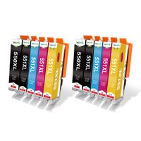 cartucho de tinta para impresora canon 550xl compatible con pixma ip7250 mg5450 mx925 mg5550 mg6450 mg5650 mx725 pgi cli 550 551 xl