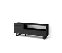 mueble tv television muebles de salon almacenaje 150x35x57cm para tv hasta 65 diseno industrial estilo moderno negro