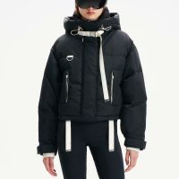 shoreditch ski club willow ivy shell puffer jacket - l