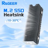 rageer m2 ssd cooler disipador de calor de conveccion de aluminio resistente enfriador nvme ngff disipador de calor pasivo con 38 aletas - frostblade 1