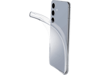 funda movil - cellularline fine para samsung galaxy s25 ultrafina goma blanda transparente
