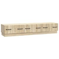 mueble de tv con cajon roble sonoma 147 x 345 x 27 cm vidaxl