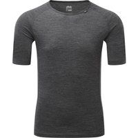 dhb mens merino short sleeve base layer m150 grey marl