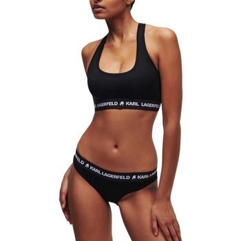 Karl Lagerfeld Braguitas Logo Bralette para mujer