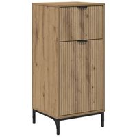 gabinete de bano roble artisan 395 x 36 x 88 cm vidaxl