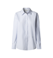 pepe jeans para mujer pl3051389 camisa bavi azul xs casual algodon clasico manga larga