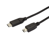 cable 2m usb-c a mini usb-b adaptador usb tipo c a mini b