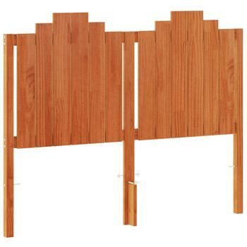 Cabecero Cama Mueble De Dormitorio De Cama Madera Maciza De Pino Cera 135 Cm Marrón M02_0005729