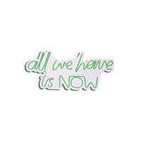 iluminacion led decorativa de plastico all we have is now verde 26x57x2 cm